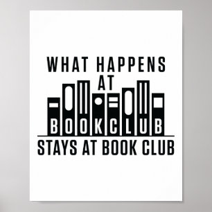 Wat er gebeurt in de boekenclub in de boekenclub poster