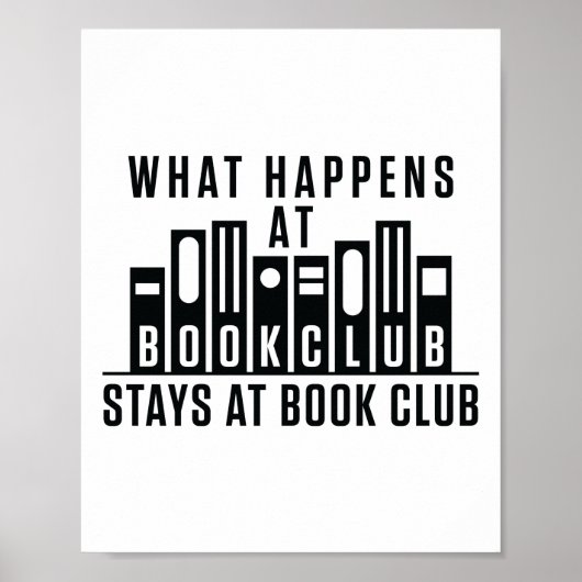 Wat er gebeurt in de boekenclub in de boekenclub poster (Voorkant)