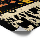 Wat er gebeurt in de Camper Caravan Camping Retro Poster (Hoek)