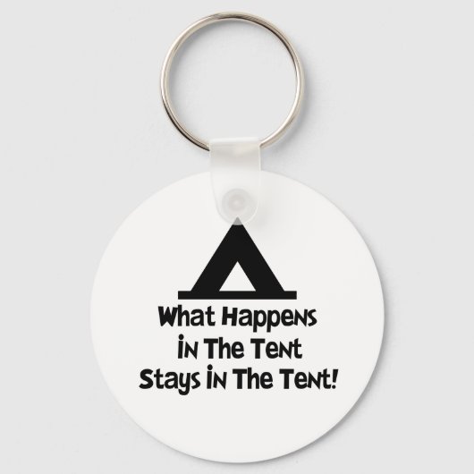 Wat er gebeurt in de Tent... Sleutelhanger (Voorkant)