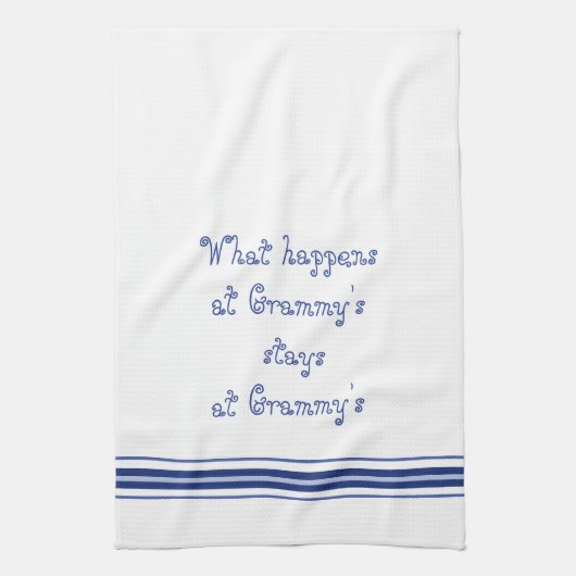 Wat er gebeurt in Grammy's Stays bij Grammy's Theedoek (Verticaal)