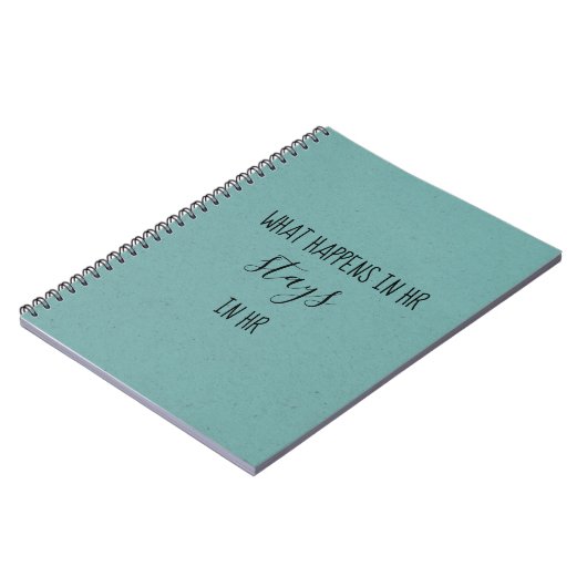 Wat er gebeurt in HR Blijft Human Resources Notitieboek (Linkerzijde)