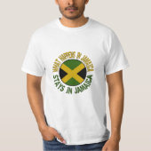 Wat er gebeurt in Jamaica-staten in Jamaica T-Shir T-shirt (Voorkant)