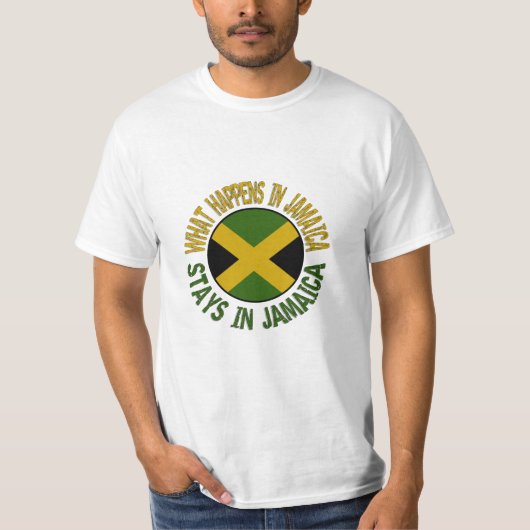 Wat er gebeurt in Jamaica-staten in Jamaica T-Shir T-shirt (Voorkant)