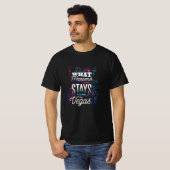 Wat er gebeurt in Las Vegas Funny Casino T-shirt (Voorkant volledig)