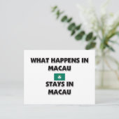 Wat er gebeurt in MACAU-landen daar Briefkaart (Staand voorkant)