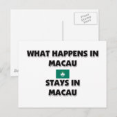 Wat er gebeurt in MACAU-landen daar Briefkaart (Voorkant / Achterkant)