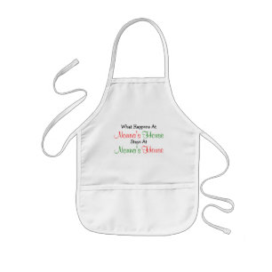 Wat er gebeurt in Nonna's House Kinder Craft Apron Kinder Schort