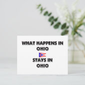 Wat er gebeurt in OHIO blijft daar Briefkaart (Staand voorkant)