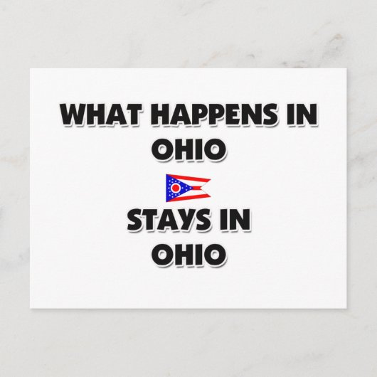 Wat er gebeurt in OHIO blijft daar Briefkaart (Voorkant)