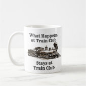 Wat er gebeurt in treinstations, stoomtrein koffiemok (Links)