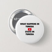 Wat er gebeurt in TUNESIË blijft daar Ronde Button 5,7 Cm (Voorkant /achterkant)