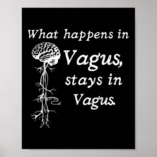 Wat er gebeurt in Vagus blijft in het Vagas zenuws Poster (Voorkant)