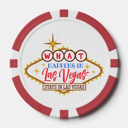Wat er gebeurt in Vegas staat in Vegas Poker Chips (Voorkant)