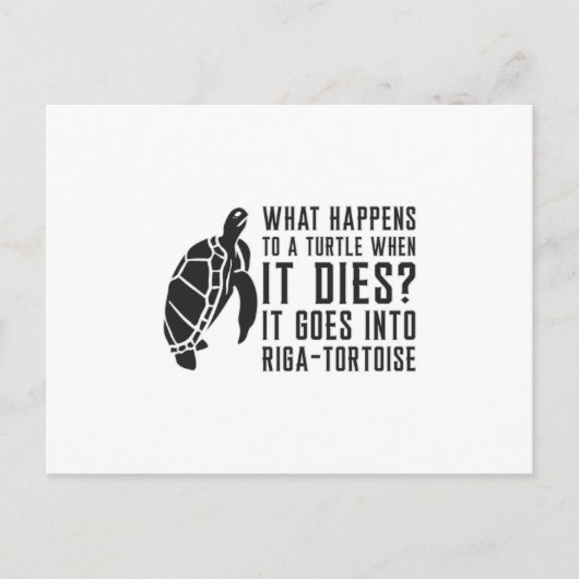 Wat er gebeurt met een Zee van de schildpadschildp Briefkaart (Voorkant)