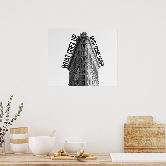 Wat er gebeurt, moet het Poster van de beurs omlaa (Keuken)