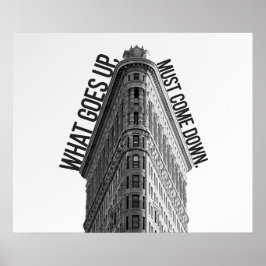 Wat er gebeurt, moet het Poster van de beurs omlaa