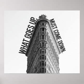 Wat er gebeurt, moet het Poster van de beurs omlaa