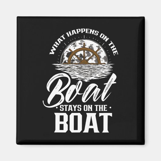Wat er gebeurt op de bootstallen op de schipper magneet (Voorkant)