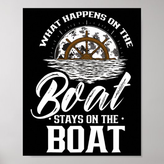 Wat er gebeurt op de bootstallen op de schipper poster (Voorkant)