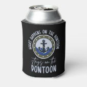 Wat er gebeurt op de ponton blijft op de ponton blikjeskoeler (Blikje Achterkant)