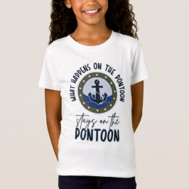 Wat er gebeurt op de ponton blijft op de ponton t-shirt