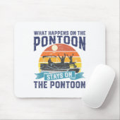 Wat er gebeurt op de Pontoon Boat Funny Boating Gi Muismat (Met muis)
