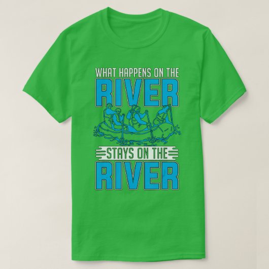 Wat er gebeurt op de rivier de Whitewater bij de R T-shirt (Design voorkant)