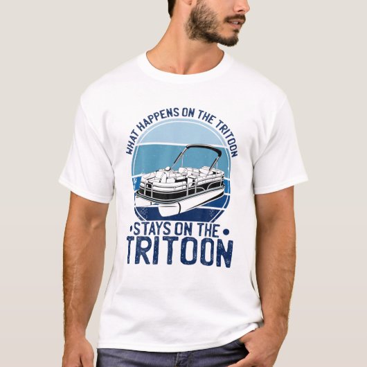 Wat er gebeurt op de Triton blijft op het Tritoon T-shirt (Voorkant)