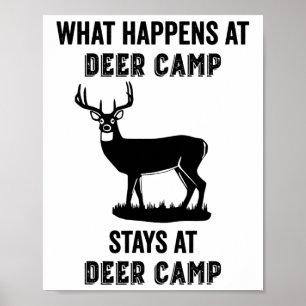 Wat er gebeurt op het herten kamp blijft op het he poster