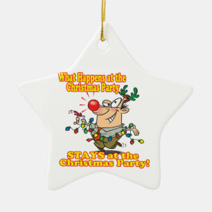 wat er gebeurt op het kerstfeest blijft keramisch ornament