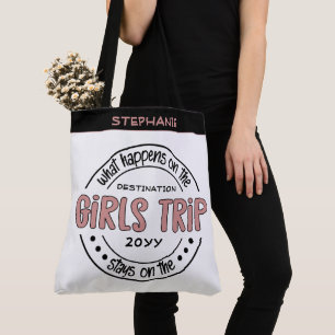 Wat er gebeurt op Meidenreis Aangepast Meidenweeke Tote Bag