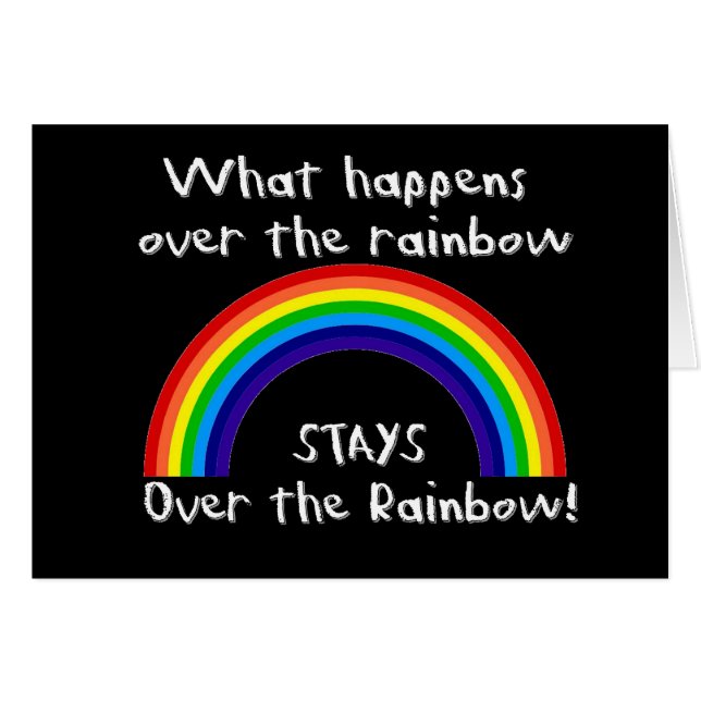 Wat er gebeurt over de regenboog... (Voorkant Horizontaal)