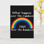 Wat er gebeurt over de regenboog... kaart (Gele Bloem)