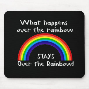 Wat er gebeurt over de regenboog... muismat
