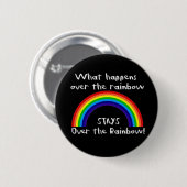 Wat er gebeurt over de regenboog... ronde button 5,7 cm (Voorkant /achterkant)
