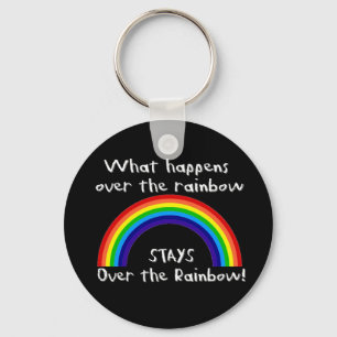 Wat er gebeurt over de regenboog... sleutelhanger