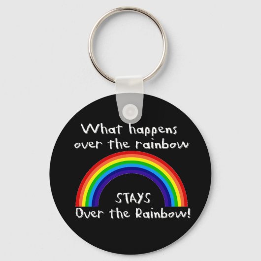 Wat er gebeurt over de regenboog... sleutelhanger (Voorkant)