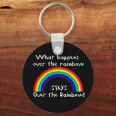 Wat er gebeurt over de regenboog... sleutelhanger (Voorkant)