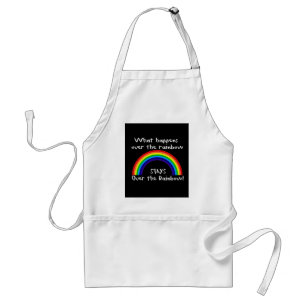 Wat er gebeurt over de regenboog... standaard schort