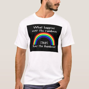 Wat er gebeurt over de regenboog... t-shirt