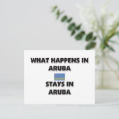 Wat er in ARUBA-landen gebeurt Briefkaart (Staand voorkant)