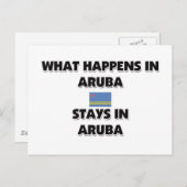 Wat er in ARUBA-landen gebeurt Briefkaart (Voorkant / Achterkant)