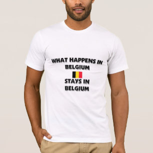 Wat er in BELGIË gebeurt T-shirt