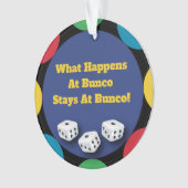 Wat er in Bunco gebeurt Ornament (voorkant)