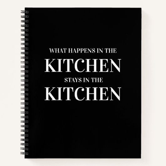 Wat er in de keuken gebeurt | Recipieboek Notitieboek (Voorkant)