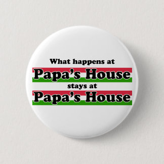 Wat er in Papas House gebeurt Ronde Button 5,7 Cm