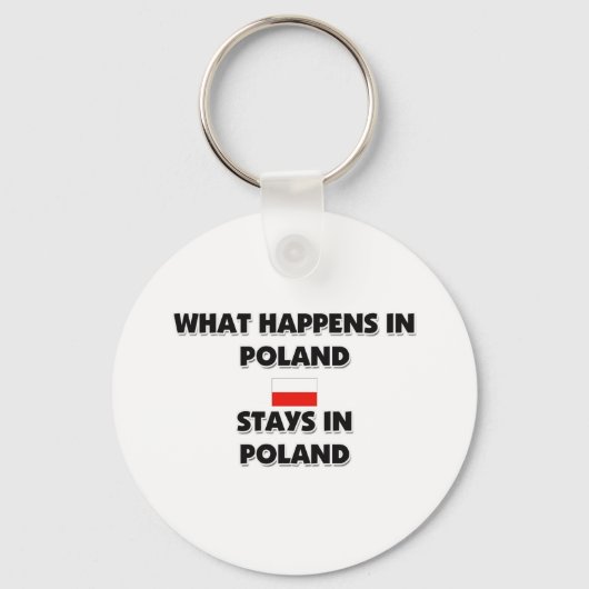 Wat er in POLEN gebeurt Sleutelhanger (Voorkant)