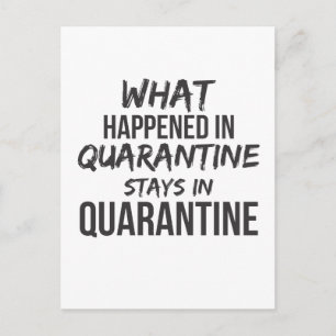 Wat er in quarantaine-stadions in quarantaine gebe briefkaart