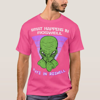 Wat er in Roswell gebeurt, blijft in Roswell T-shirt